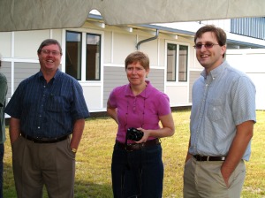 Skidaway Institute staffers (l-r) John Cruickshank, Anna Boyette and John Scarborough
